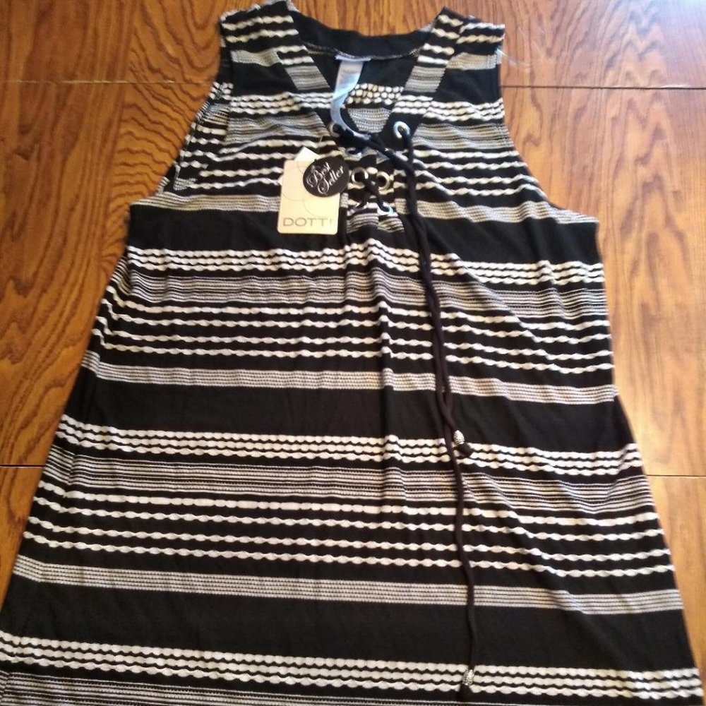 Dotti Black/White Beach Cover Up